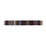 A brown and grey patterned scarf.